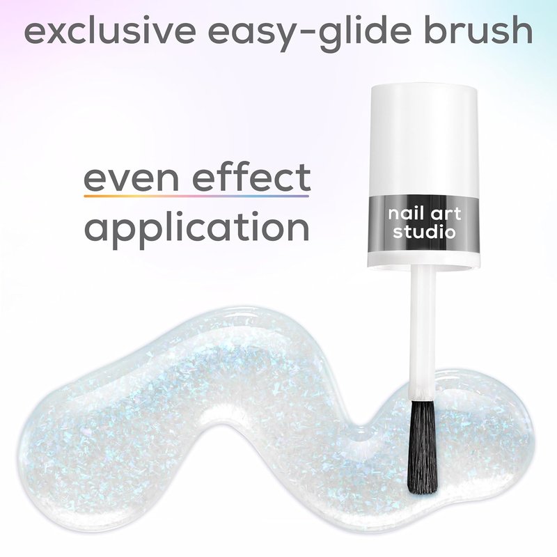 Essie Nail Art Studio Shimmer Polish - Vegan Pink Nail Polish, Astral Aura, 0.46 Fl Oz