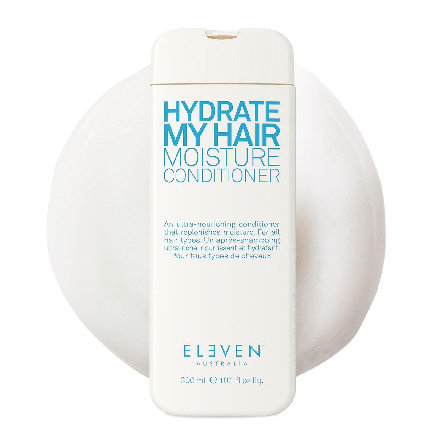 ELEVEN AUSTRALIA Hydrate My Hair Moisturizing Conditioner for Women & Men - Hydrating Conditioner for Dry & Damaged Hair, Restores Hydration & Shine, Color Safe, Sulfate & Paraben Free - 10.1 fl oz