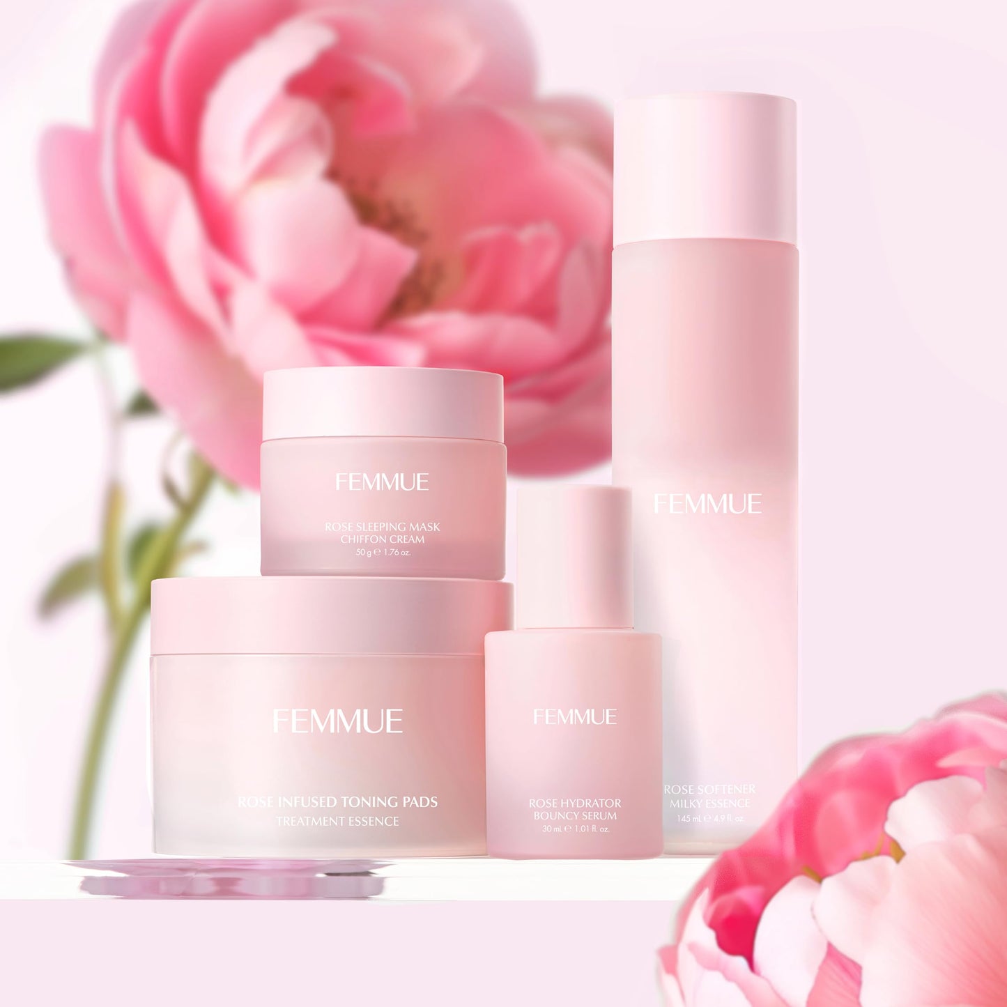 FEMMUE Rose Softener Milky Essence | Hydrating Face Toner | with Hyaluronic Acid & Rose Oil to Help Soften, Plump, and Nourish Skin | Korean Beauty Skincare