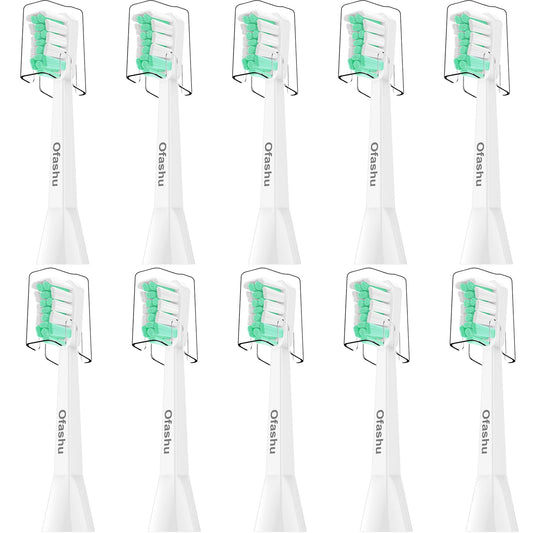 Ofashu Electric Toothbrush Replacement Heads for Philips Sonicare ProtectiveClean DiamondClean HX9023, 10 Pack