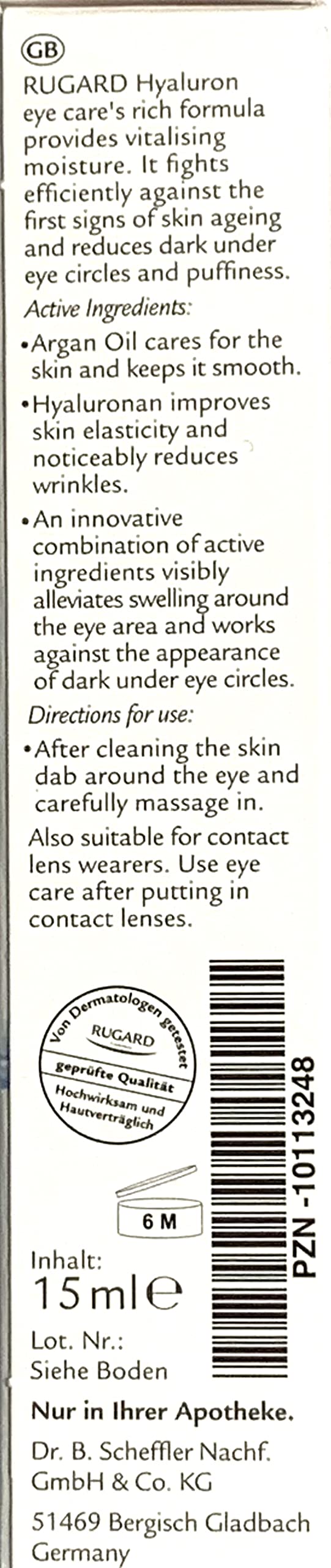 RUGARD - Hyaluronic Eye Care for Mature Skin 15ml