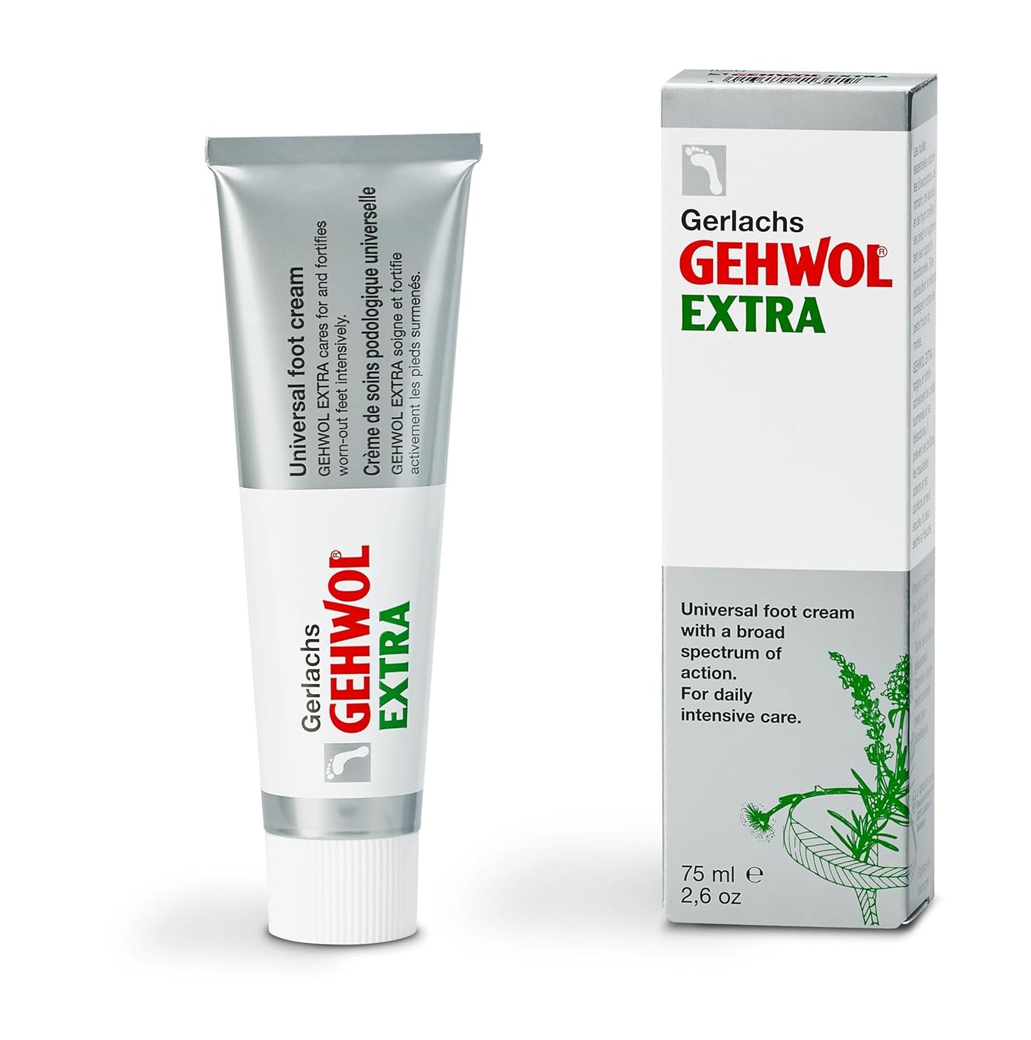 GEHWOL Foot Cream Extra - Deep Moisturizing Relief for Dry Feet | 2.6 oz