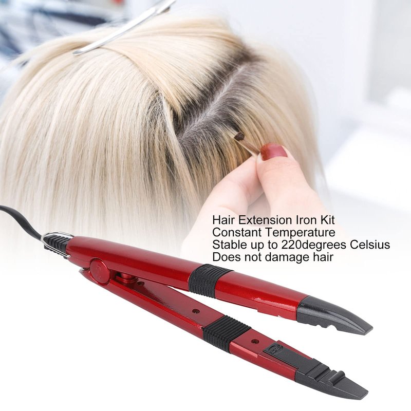 Hair Iron Tools Kit, Hair Extension Iron Constant Temperature Thermal Insulation Sheet Hair Extension Crochet Hair Extensions Tools(#2)