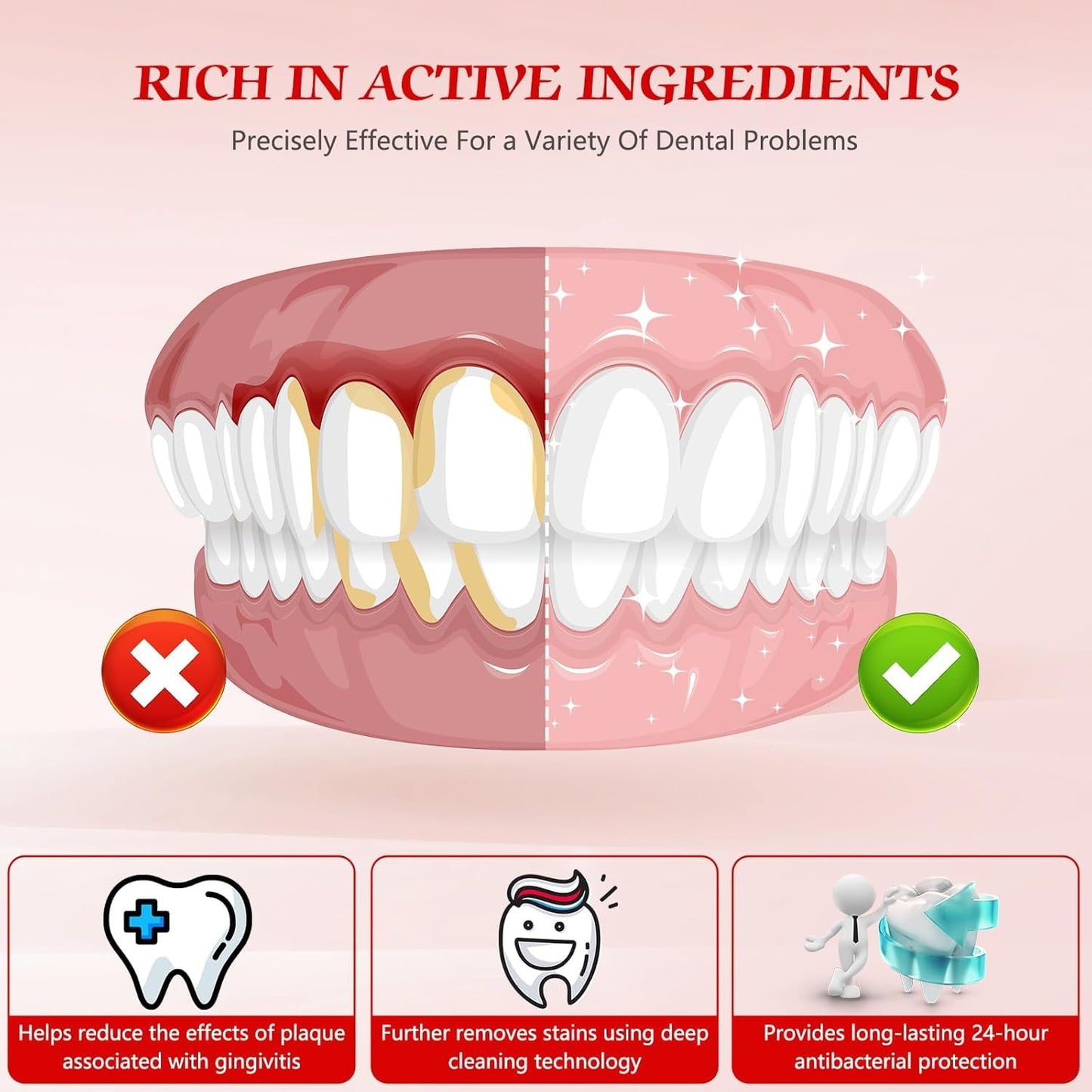 3PCS SP-6 Probiotic Whitening Toothpaste, Enhanced Formula with 6 Probiotics for Teeth Whitening and Gum Health, Enamel-Safe, Fluoride-Free, Fresh Mint Flavor, Ultra whitening and Fresh Breath
