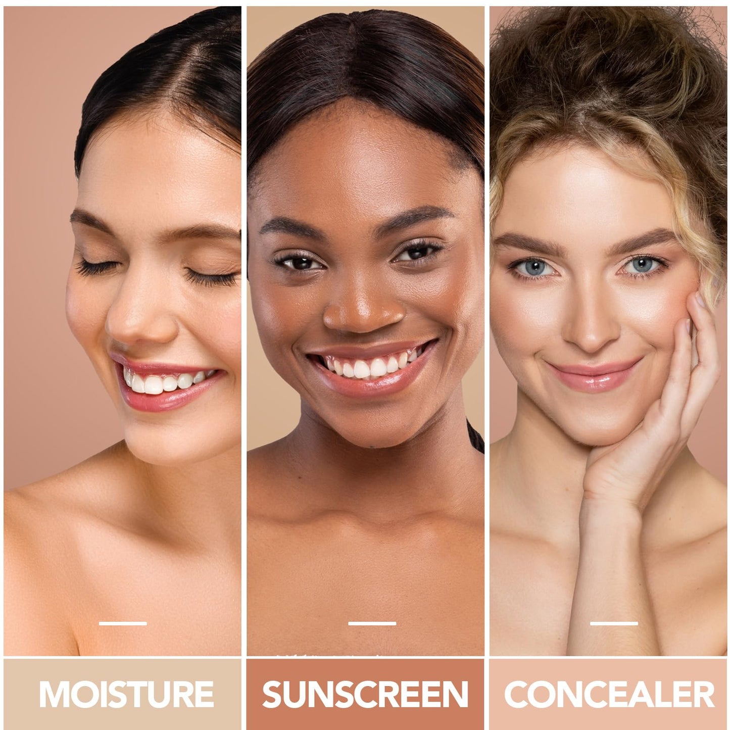 Match Cosmetics Foundation 4 in 1-Medium Spectrum,4 in 1 Cosmetics Foundation Liquid with SPF 50+, Concealer Cosmetic Lightweight Makeup, Longwearing & Waterproof for Makeup（2 Pack）