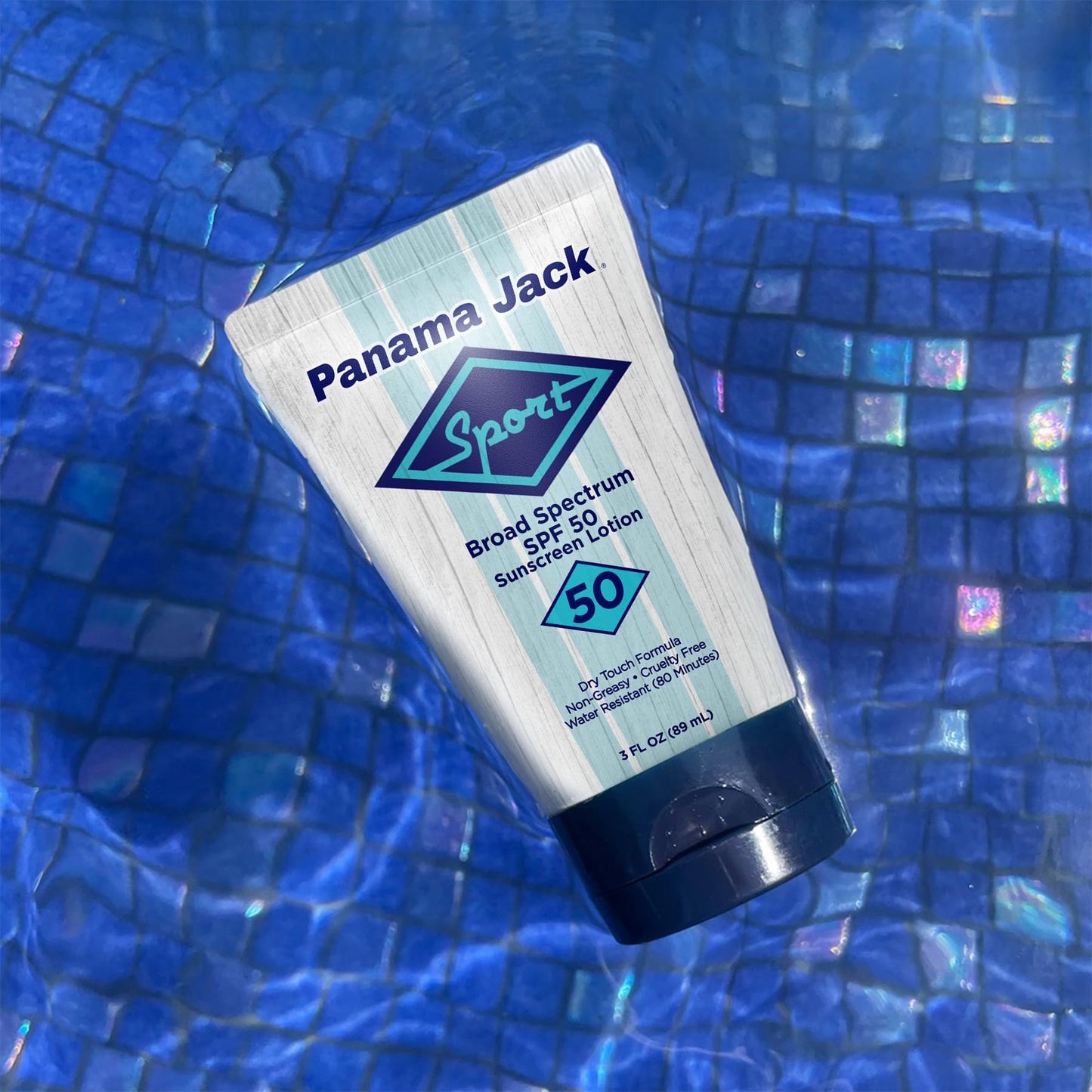 Panama Jack Sport Sunscreen Lotion - SPF 50, Broad Spectrum UVA/UVB Protection, Non-Greasy, PABA, Paraben, Gluten & Cruelty Free, 3 FL OZ (Pack of 2)