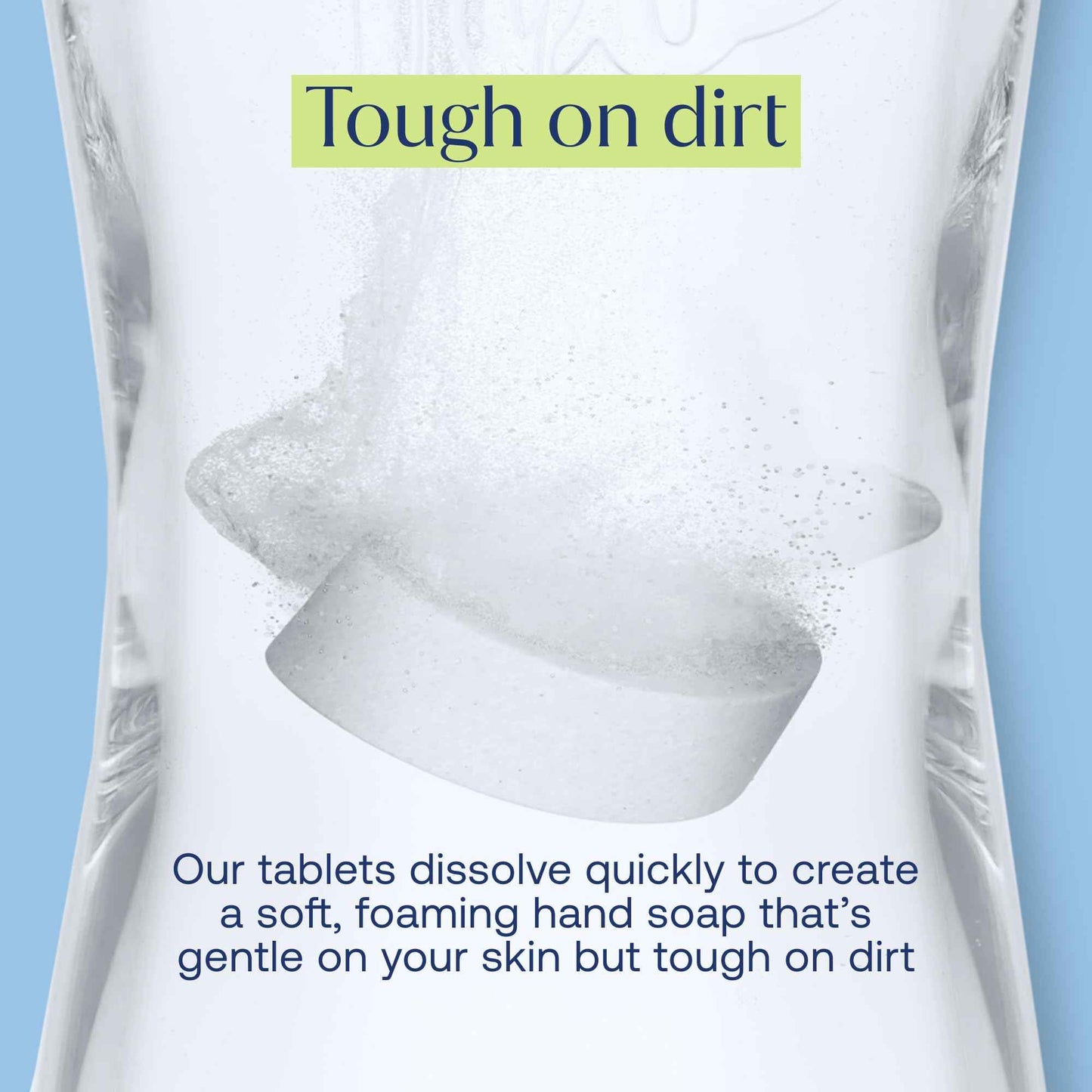 Foaming Hand Soap - Luxurious Scents And Foaming Lather, Botanical Tablets, Just Add Water - Affordable Refill Tablets - Reusable Soap Dispenser - Fab Tab (Single)