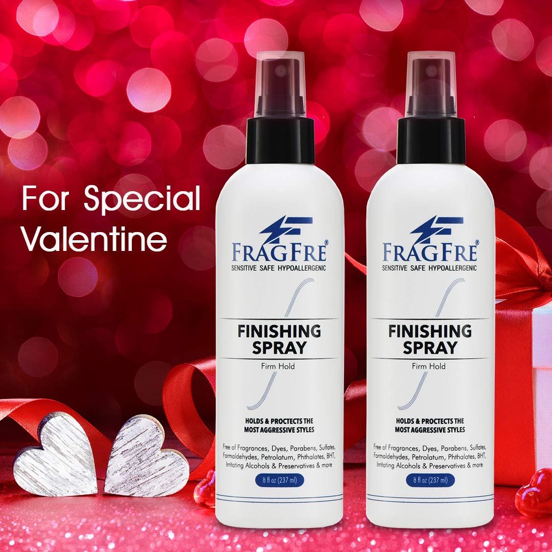 Hair Finishing Spray - Firm Hold, Fragrance-Free, Hypoallergenic | 8 oz, Vegan, Paraben-Free, Sensitive Skin