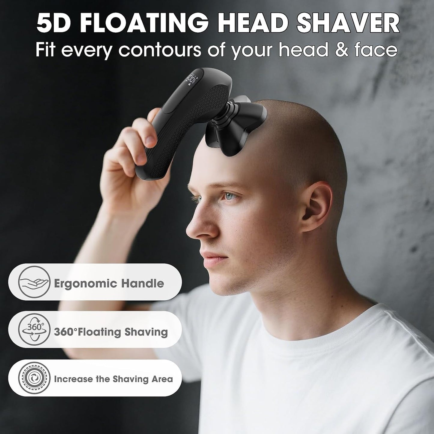 Manscape Body Trimmer for Men - Electric Grooming Kit for Smooth Shaving | IPX7 Waterproof, Bald Head & Body Shaver