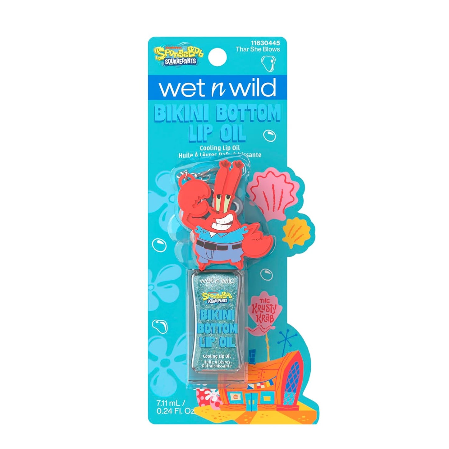 Wet n Wild Spongebob Bikini Bottom Cooling Lip Oil - Thar She Blows | Hydrating Duo Set