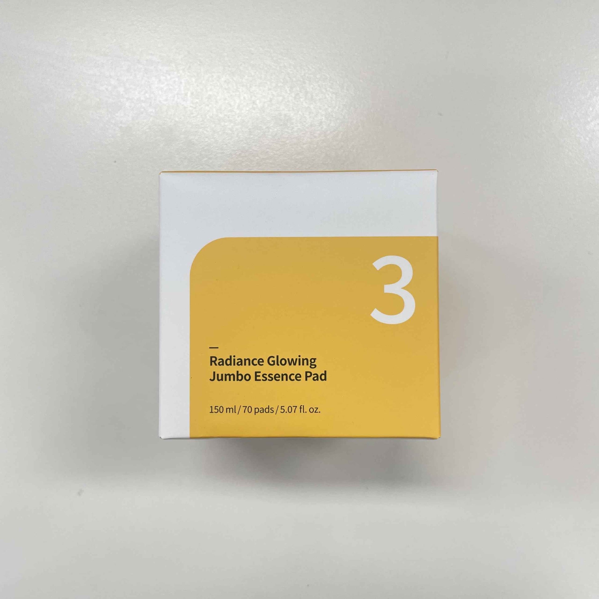 numbuzin No.3 Toner Pads | Radiance Glowing Jumbo Essence Pad | Clear Glass Skin, Texture Care | Biodegradable Vegan, Fermented Ingredients, Niacinamide | 70 Pads/5.07 fl. oz.