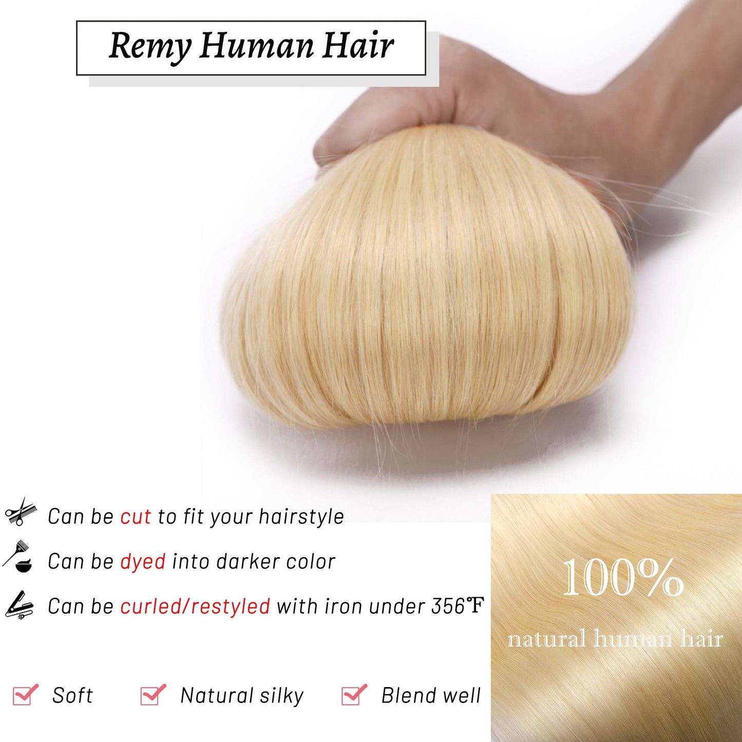S-noilite One Piece Clip in Human Hair Extensions 5 Clips 3/4 Full Head Clip on Remy Hair Extension For Women Lighter One-Piece Design 16Inch 45g Dark Brown