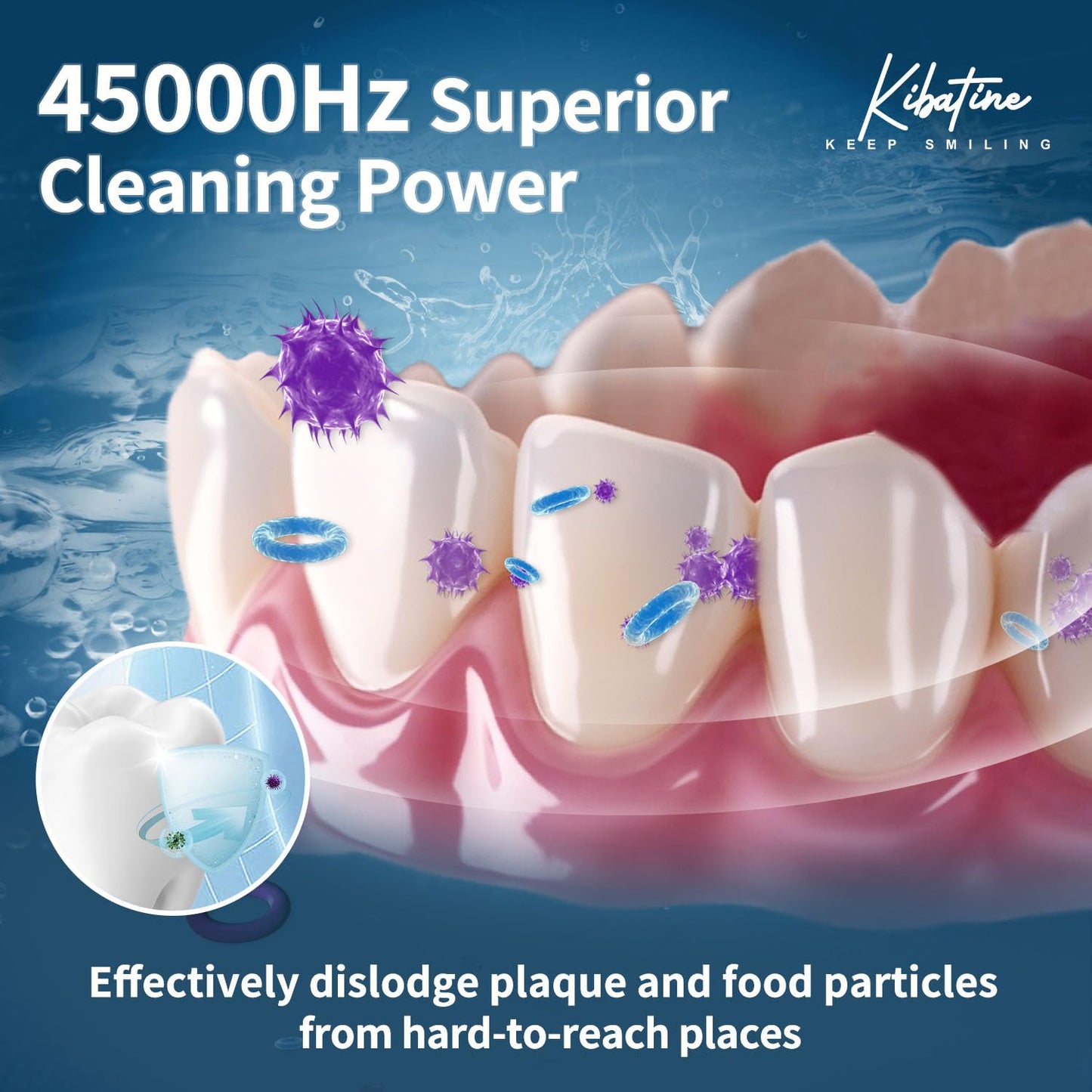 Ultrasonic Retainer Cleaner Machine with 4 UV Lights for Denture Aligner Retainer Mouth Guard Jewelry Rings, Ultrasonic Denture Cleaner for All Dental Appliances