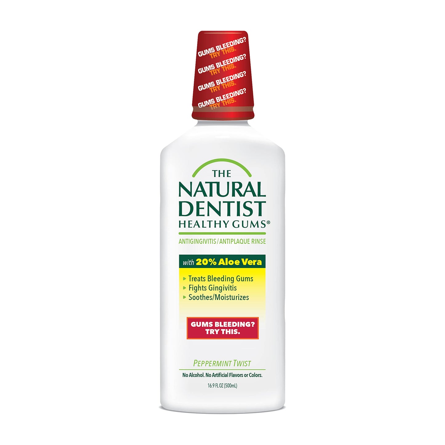The Natural Dentist Healthy Gums Antigingivitis/Antiplaque Rinse and Orange Zest Flavor Mouthwash Bundle, 16.9 oz Bottles (2 pk)