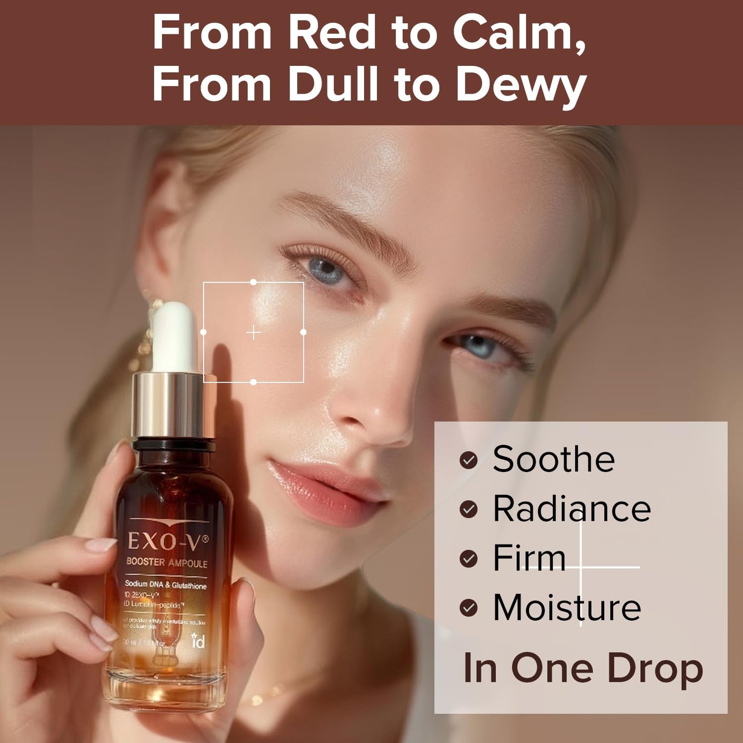 idplacosmetics EXO-V Booster Ampoule 1.01 fl.oz (30ml) – Exosome Serum (720,000 PPM) with PDRN & Glutathione, Korean Skincare Microneedling Serum, for Smoother-Looking Texture & Elasticity Support.