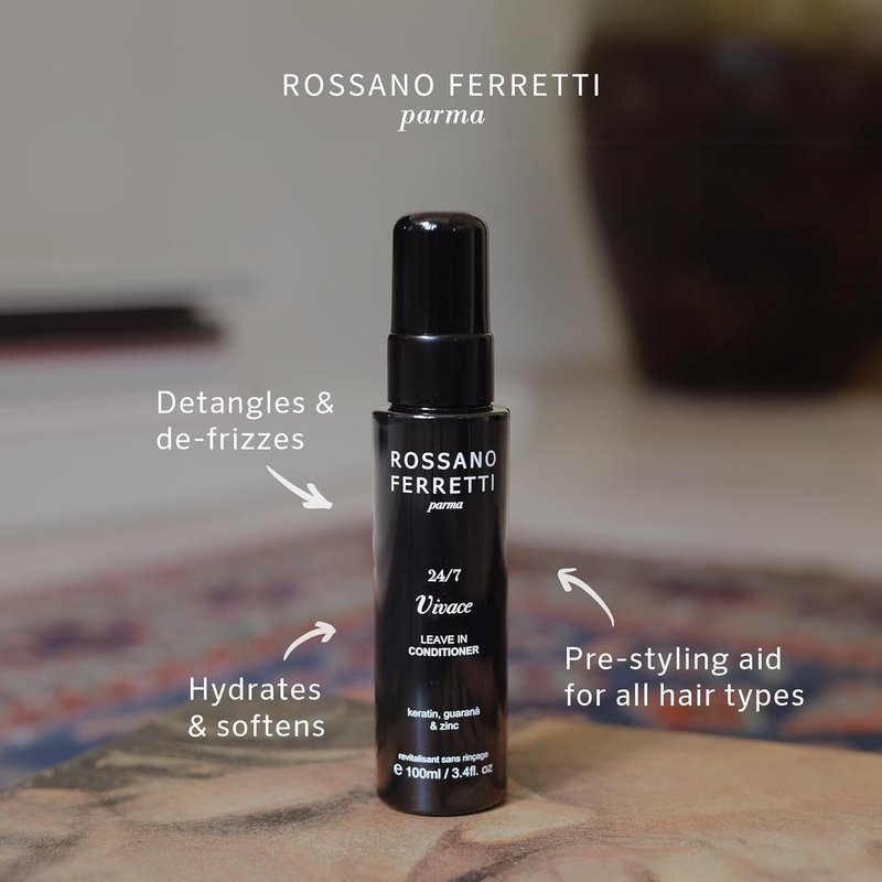 Rossano Ferretti Vivace Leave-In Conditioner Spray - Hydrate & De-Frizz with Keratin | Luxury Vegan Formula | 3.4 Fl Oz