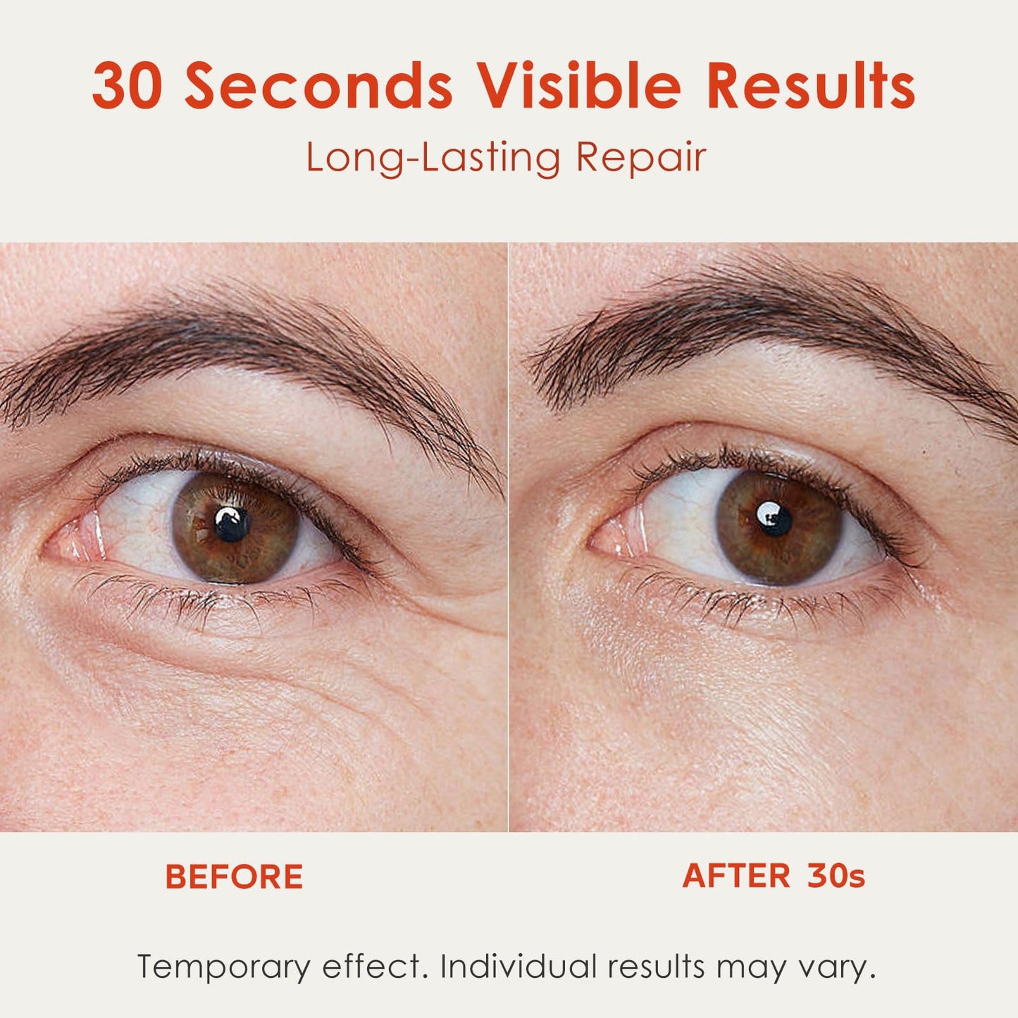 Muxmrx 30S Instant Eye Lift Cream | Temporary Eye Tightener | Smooths Wrinkles, Puffy Eyes & Eye Bags | Dual-Action Firming | PDRN Formula for Long-Term Repair, Korean Skincare, 0.71 Fl Oz