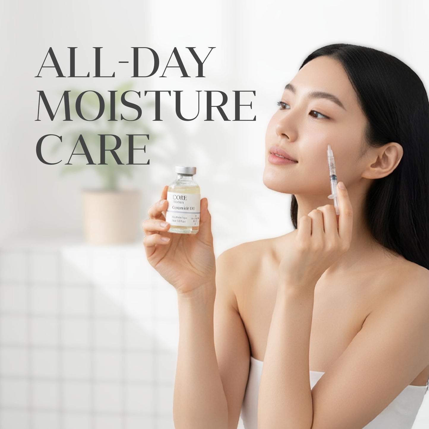 FEEL MATRIGEN Ceramide 100 Ampoule – Barrier Repair & Moisture Locking Serum for Sensitive Skin – 30mL + Needleless Syringe