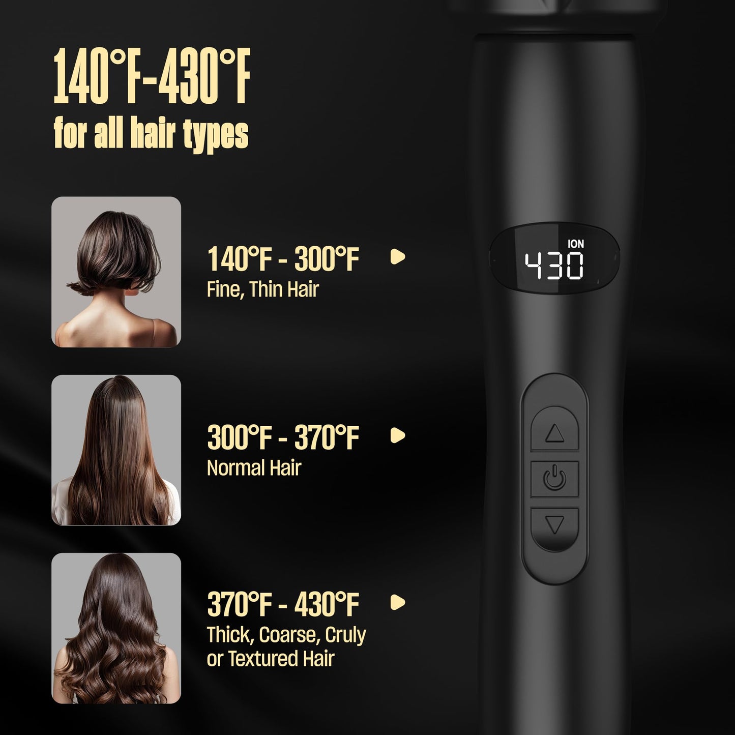 Bekind Twist Pro Thermal Brush - 1.5 Inch Versatile Heated Round Hot Air Brush Dryer, Effortless Blowout Curling Hair Styling Tools, Negative Ion Blow Out Hot Round Brush, 20s Heats (Black)