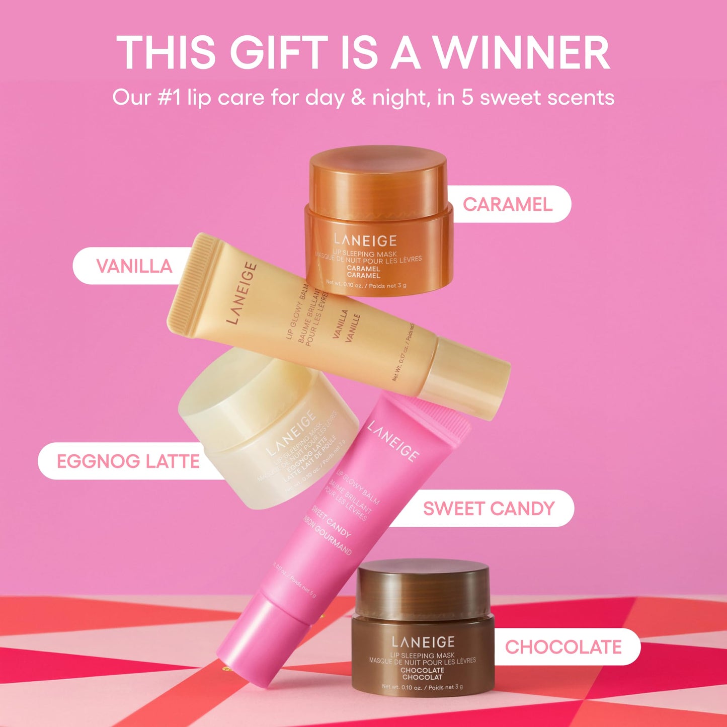 LANEIGE Midnight Minis: Limited-Edition Holiday Lip Care Gift Set for Day & Night Hydration