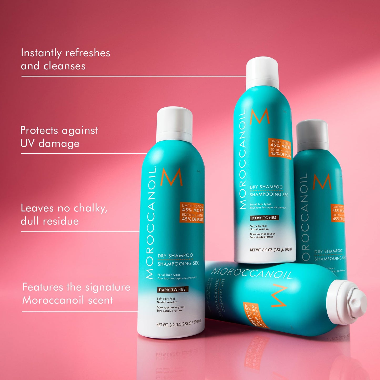 Moroccanoil Dry Shampoo Dark Tones, Jumbo, 8.2 Ounce