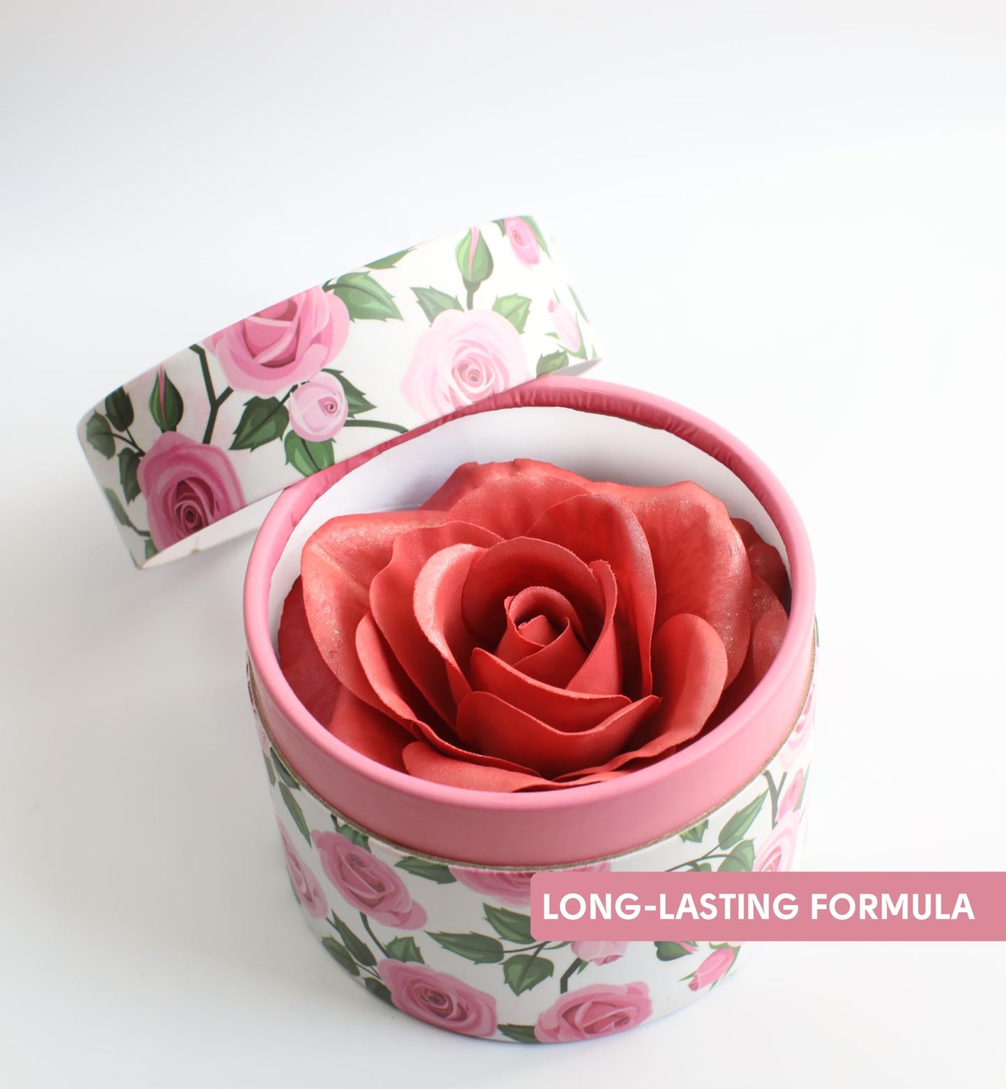 3D Rose-Shaped Cream Blush in Pink - Silky Smooth Finish, Buildable Glow, with Real Rose Scent | Hermoso Rubor en Forma de Rosa