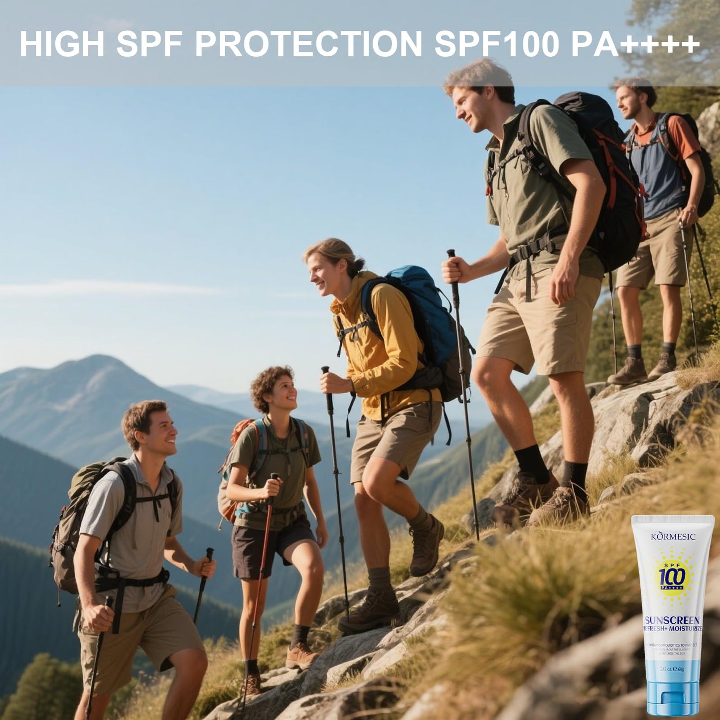 High Protection Sunscreen spf 100 for Face & Body, Hydrating, 2.12 OZ