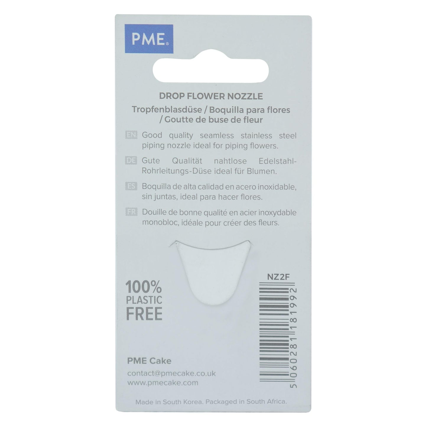 Jem Enterprises Drop Flower Piping Nozzle Decorating Tip #2F