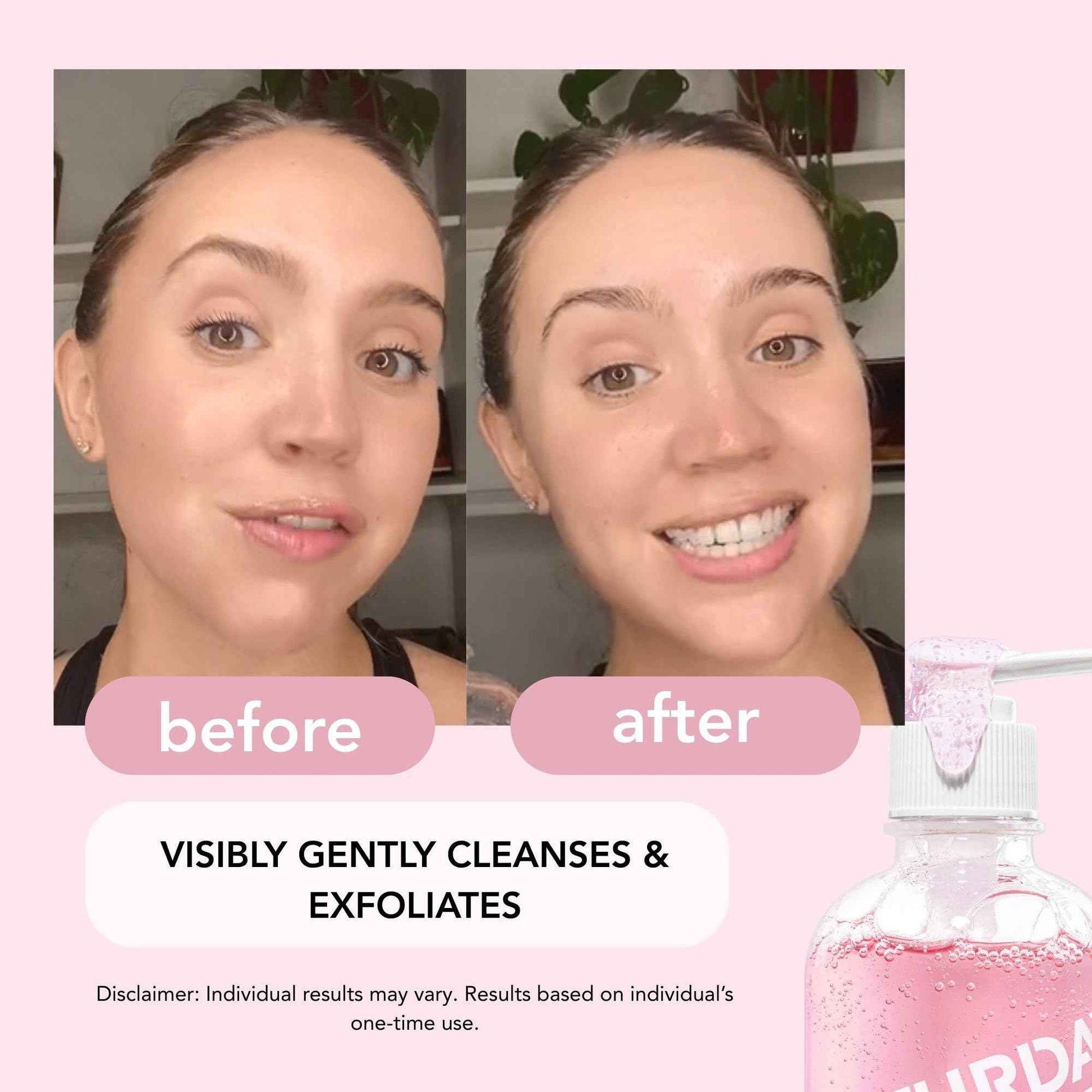 Saturday Skin Hydrating Gentle Facial Gel Cleanser Makeup Remover Sensitive Skin Face Wash Antioxidant Vitamin Brightening Smoothing | Korean Skin Care CICA Acai Berry Oats