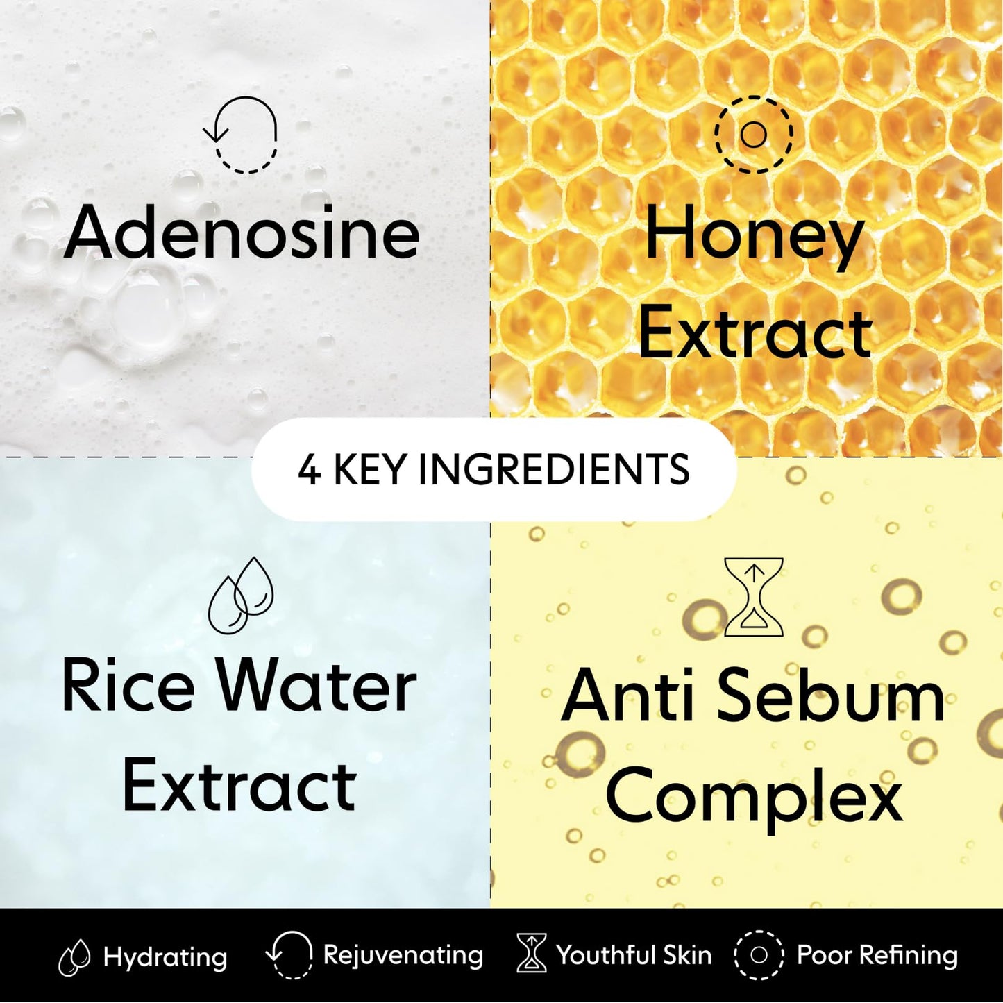 LOOPS WEEKLY RESET - Rejuvenating Korean Hydrogel Face Masks - Rejuvenate, Hydrate, Refine, Visibly Plump - Moisturizing & Pore RefiningSkin Mask Face Mask Reduces Signs of Puffiness 5pc