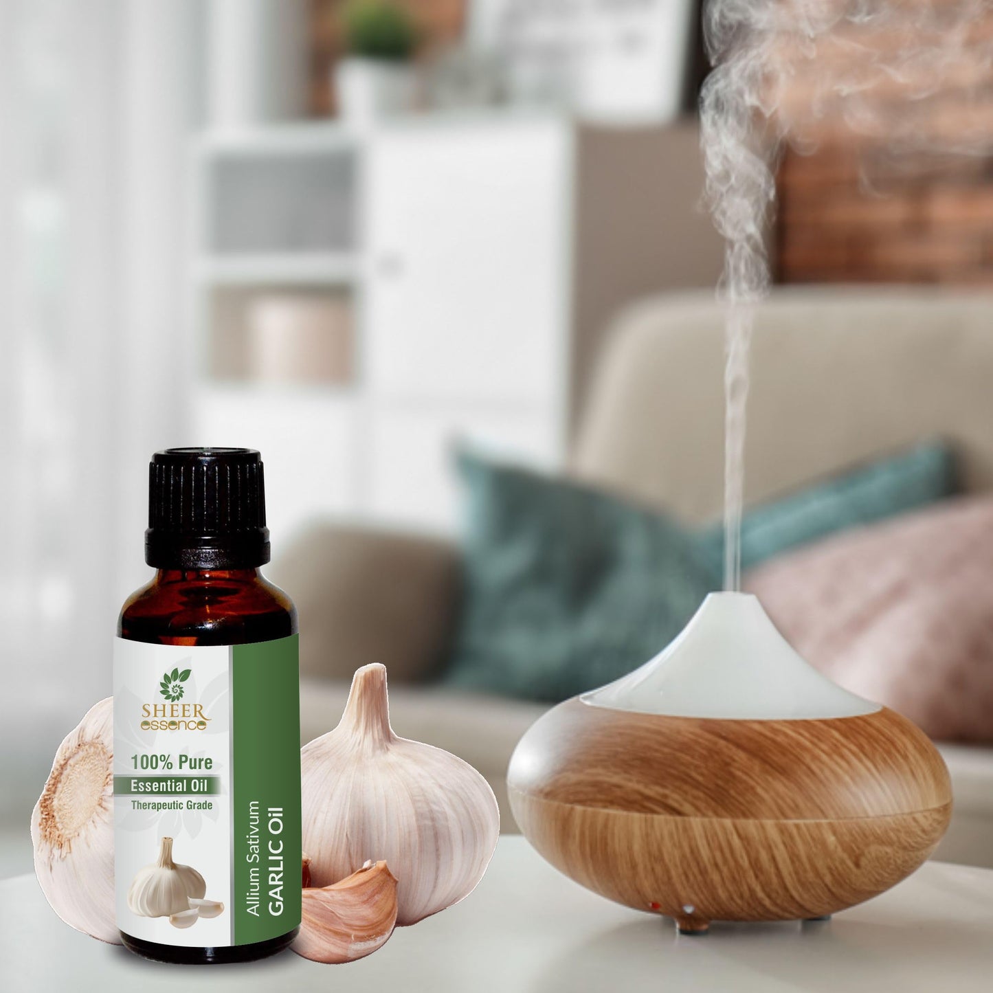 Garlic Oil - (Allium Sativum)- Essential Oil 100% Pure Natural Undiluted Uncut Therapeutic Grade Oil 0.16 Fl.OZ