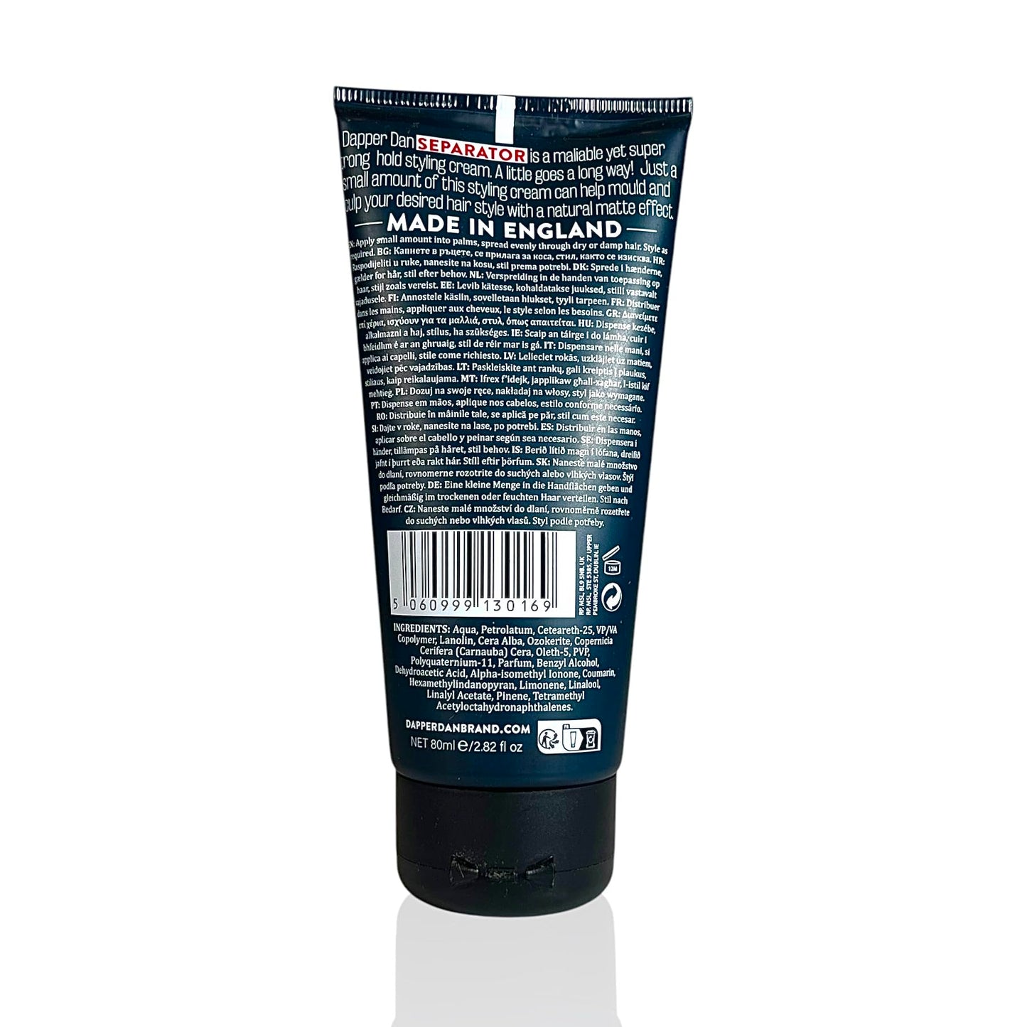 Dapper Dan Separator Styling Cream, Super Strong Hold Matte Finish Hair Styling Cream for Men, Defines & Separates Hair with Lightweight Non-Greasy Formula for Natural Look, 2.70 fl oz