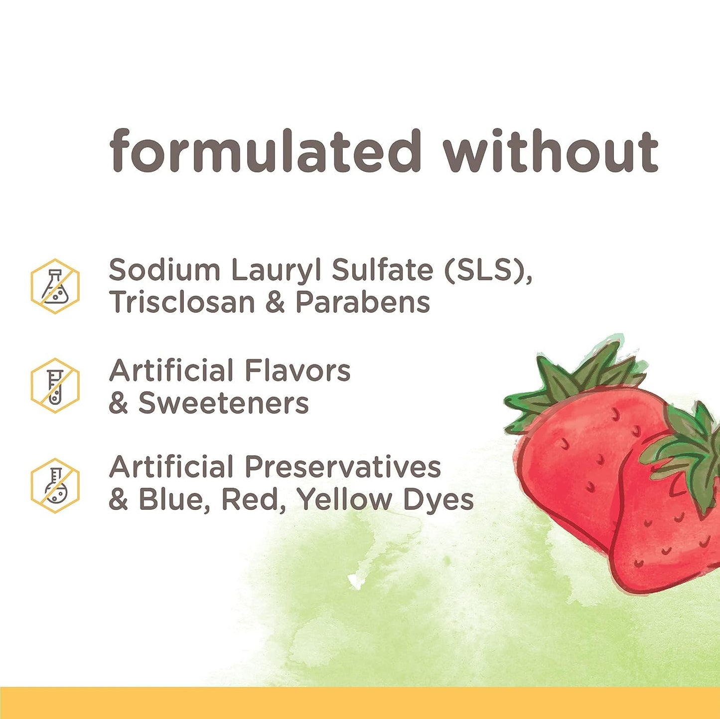 Burt's Bees Kids Toothpaste,Strawberry Flavor,with Fluoride,Strawberry Splash,4.7 oz,Pack of 4