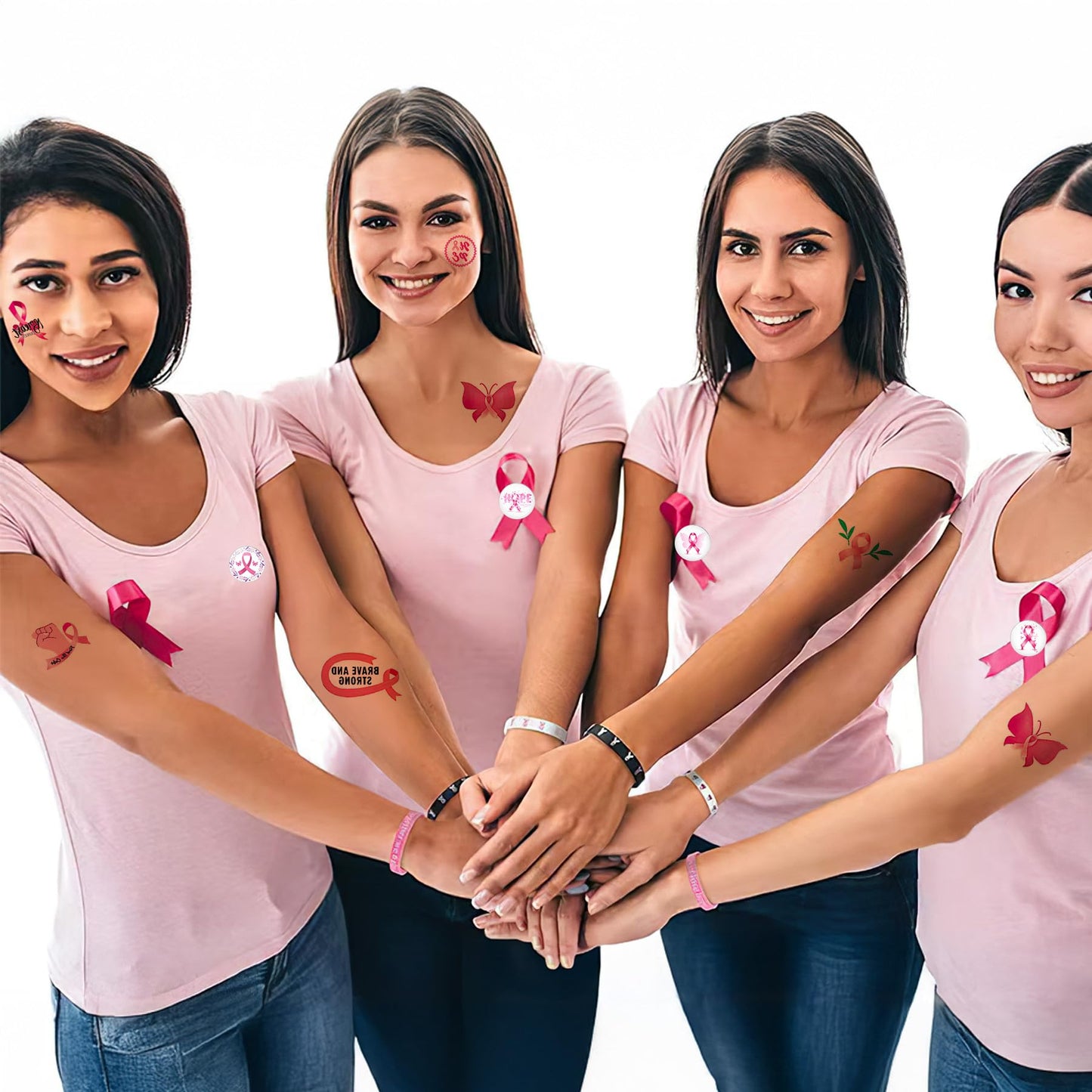 RAORAOYUE 36 Pcs Breast Cancer Awareness Items Bulk