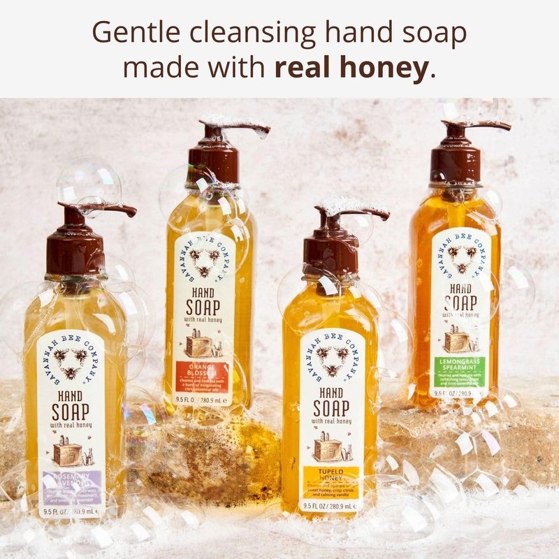 Savannah Bee Company Liquid Hand Soap - Natural Hand Soap with Essential Oils