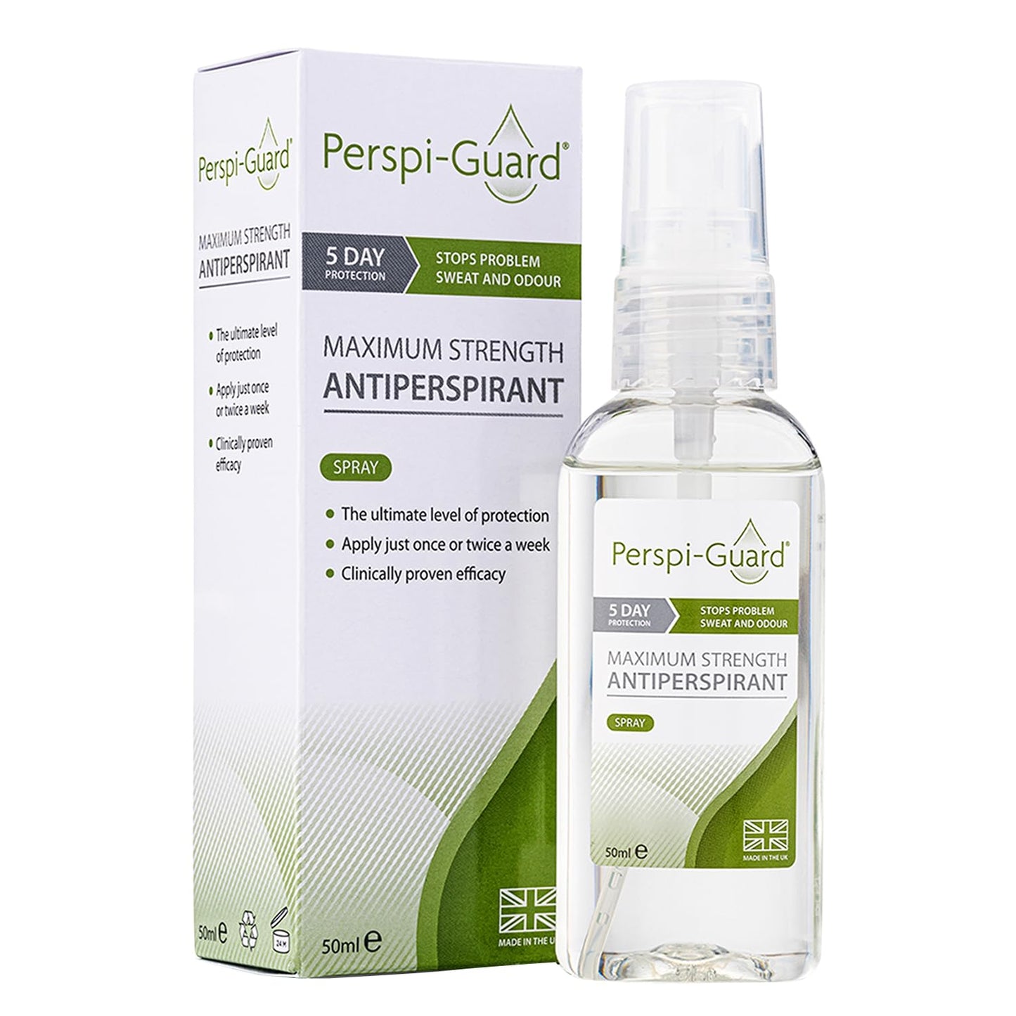 Perspiguard Maximum Strength Antiperspirant 50ml - 5 Day Protection