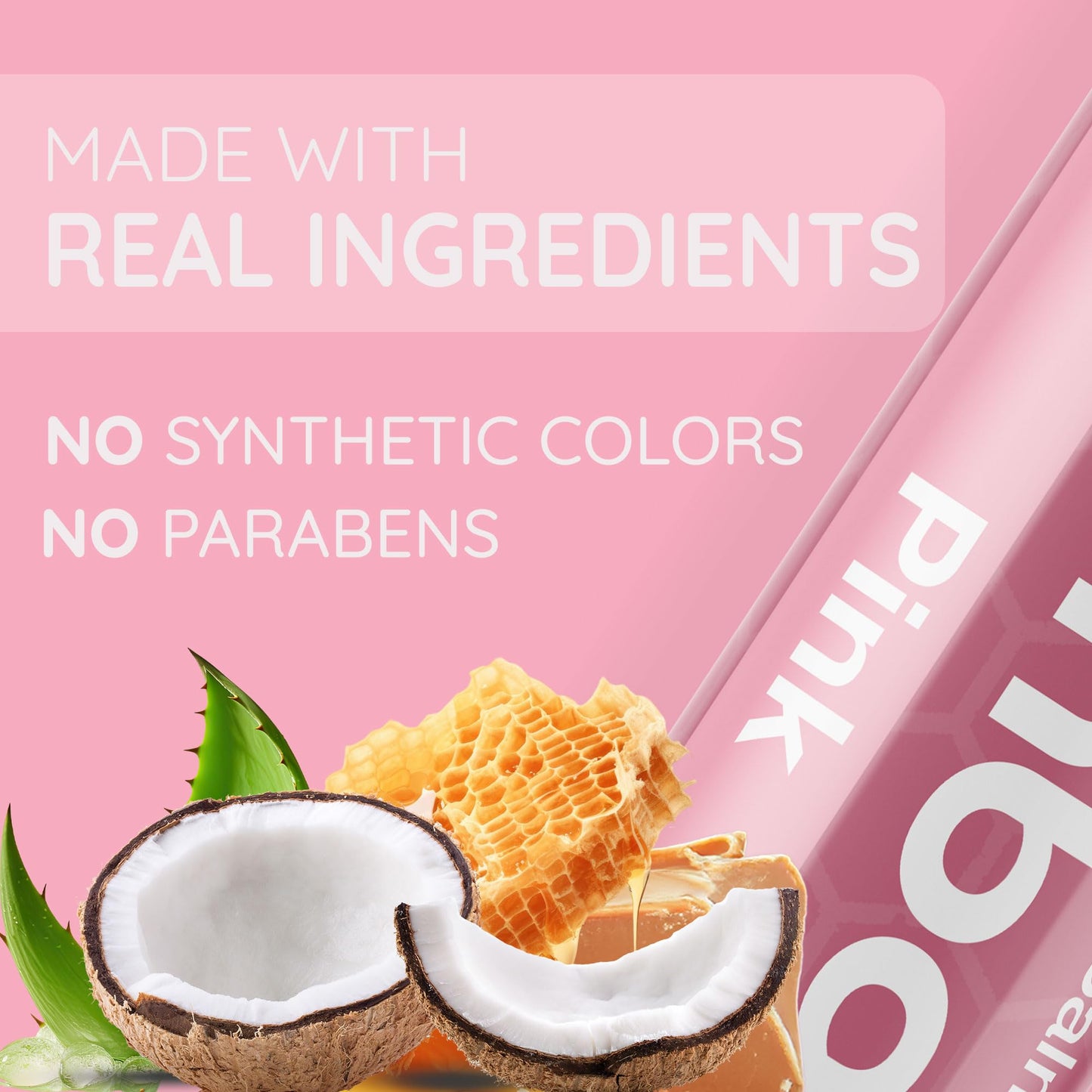 Tinted Lip Balm Pink - Bambalo 4-Pack Hydrating Moisturizing Care - Soft Rosy Tint - Natural Organic Formula - Everyday Wear, Smooth Color - Made in USA
