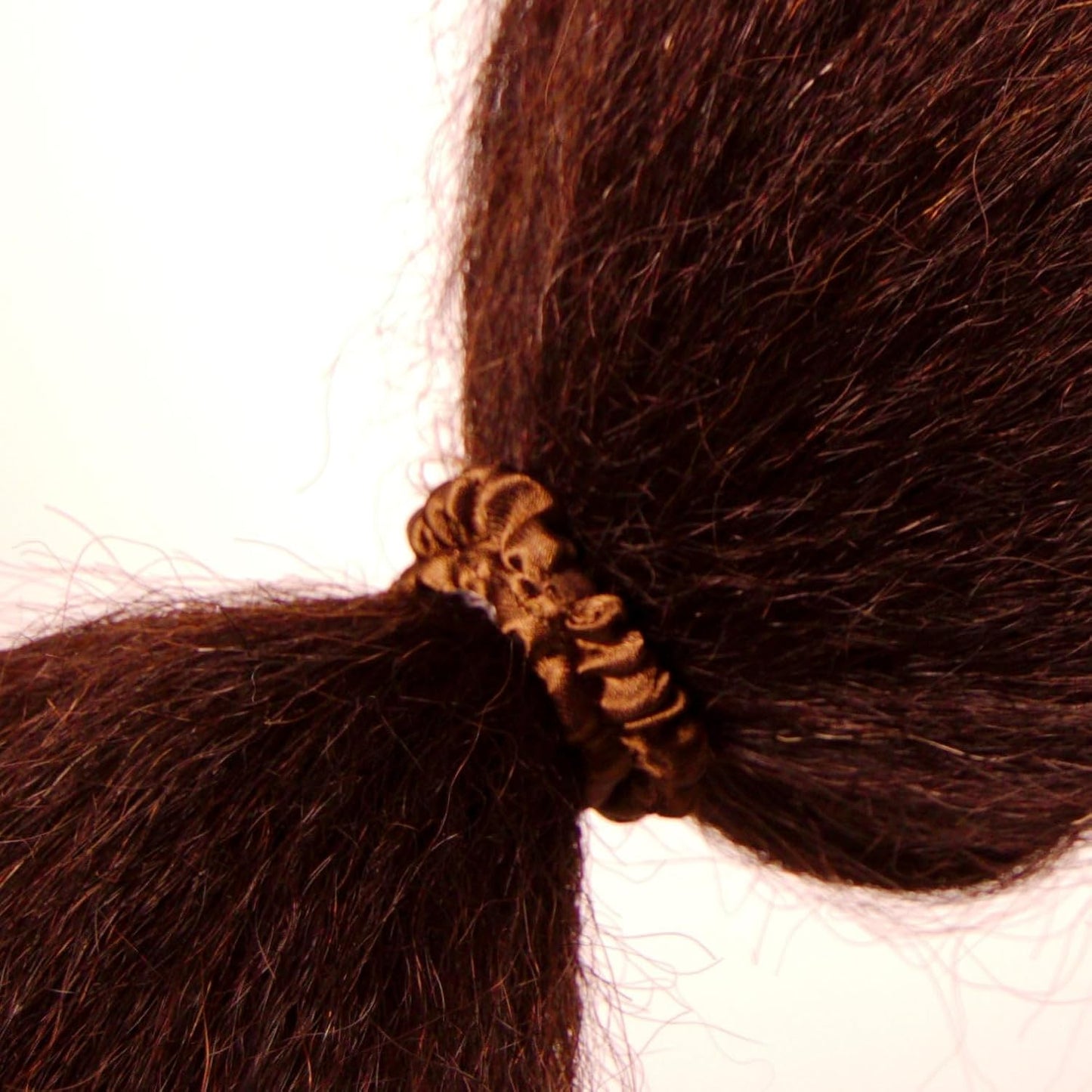 Amelia Beauty, Black, Skinny Satin Scrunchies, 12 Pack – 2in Diameter, Gentle & Strong Hold, No-Snag, No-Dent, Crease-Free Hair Ties