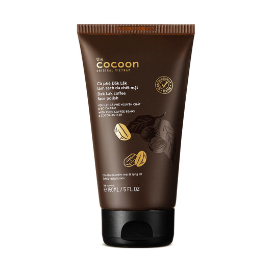 Cocoon Original Vietnam Coffee Face Scrub 150ml/ 5.07 fl oz Dak Lak Coffee Exfoliating Facial Scrub with Cocoa Butter Gentle Exfoliation for Smooth and Soft Skin ASIN B0BZVPWQ5L