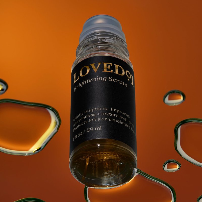Loved01 Brightening Serum, John Legend Skincare, Niacinamide, Mandelic & Azelaic Acid, Reduces Dark Spots & Hyperpigmentation, Even Skin Tone, Fragrance-Free, Vegan & Cruelty-Free, Rollerball, 1 oz