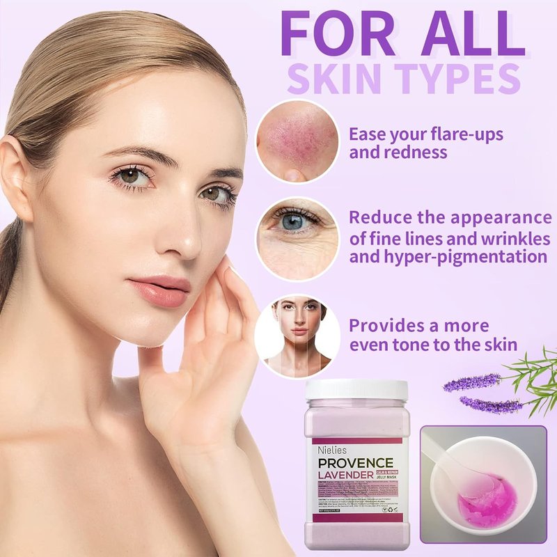 Lavender & Tea Tree Peel-Off Jelly Mask Set - Hydrating, Oil Control Facial Treatment | Perfect Gift for Men & Women