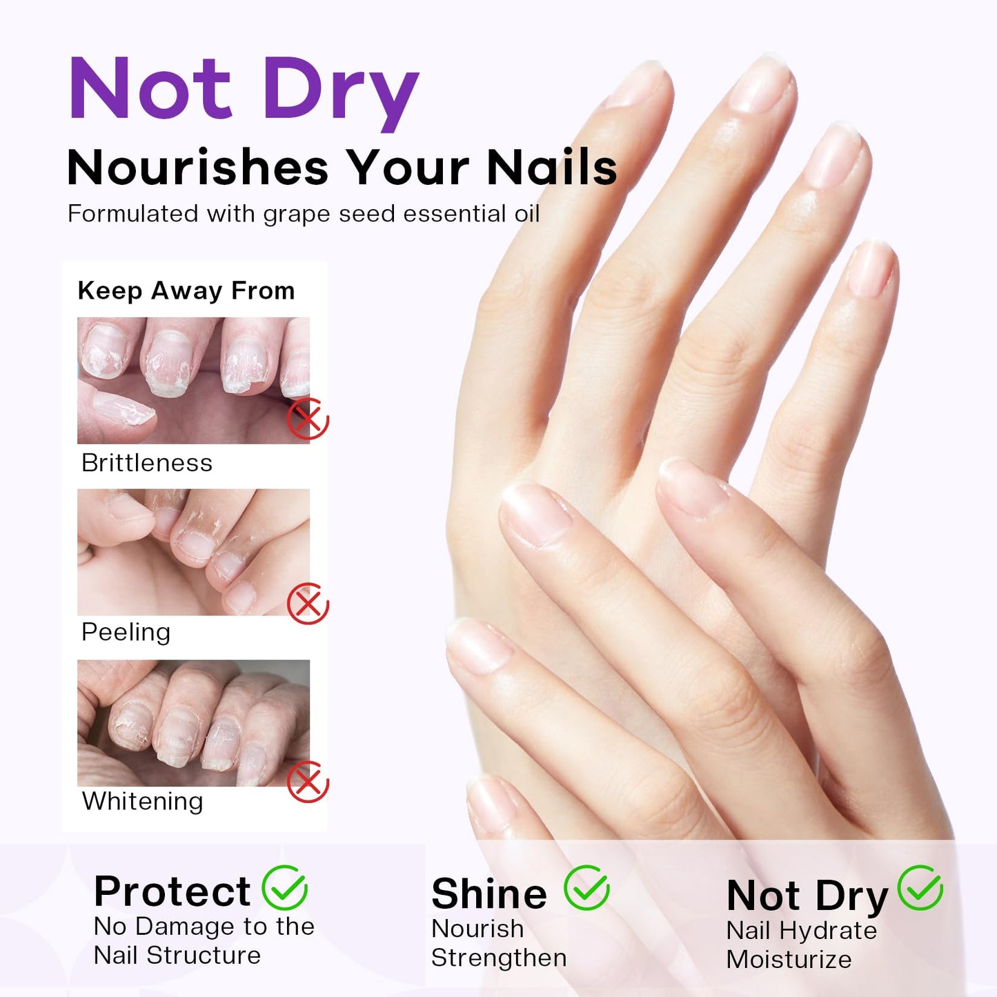 Glamonade Acetone Nail Polish Remover Kit: Soak off Gel Polish Remover Includes Nail File, Nail Buffer Block, Cuticle Pusher, Cuticle Peeler, Nail Polish Soak Off Bowl & Cuticle Oil(8 Fl.Oz.)
