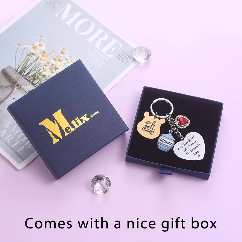 Melix Home Inspirational Gifts Keychain Any Day Spent with You Is My Favorite Day Friendship Gift Keychains
