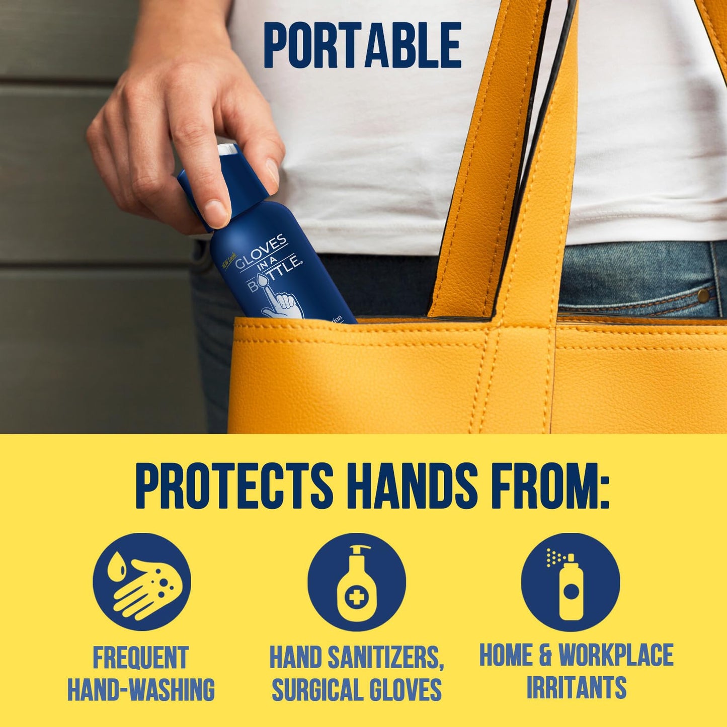 Gloves In A Bottle Shielding Lotion 3.4oz/100ml Tube + 2oz Combo - Second Skin for Hands & Body