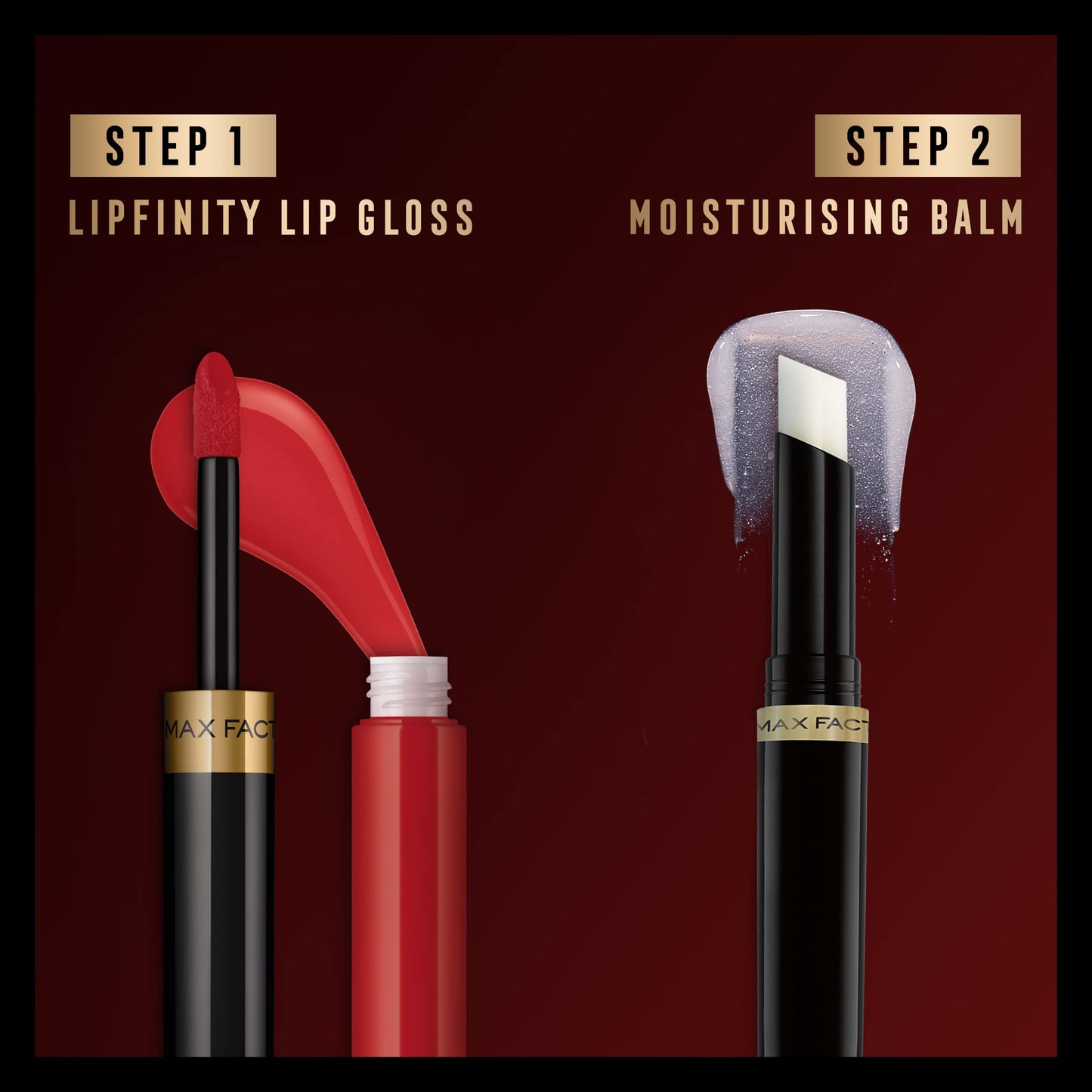 Max Factor X Lipfinity Lip Color, 120 Hot, Step 1: 2.3 ml & Step 2: 1.9 g