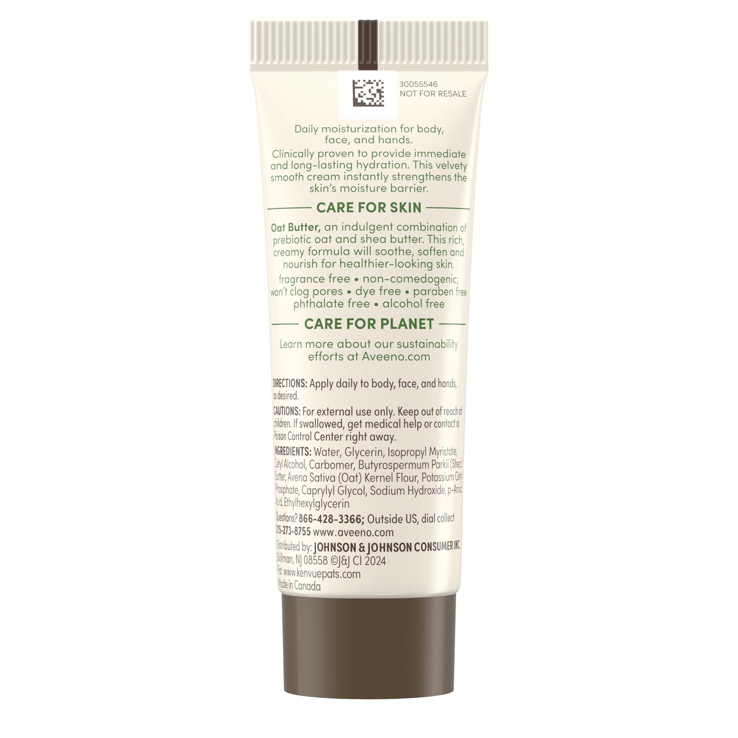 Aveeno Skincare Bundle, Positively Radiant Daily SPF 30 Facial Sunscreen Moisturizer + Soy, 2.3 fl. oz, & Travel Size Daily Moisturizing Cream for Body, Face, & Hands, 0.8 oz, Two Pack, 2 Items