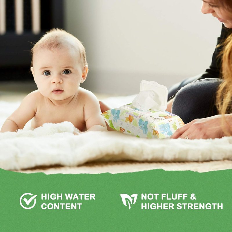 Unscented Baby Wipes - Gentle & Hypoallergenic | 8 Packs, 640 Count