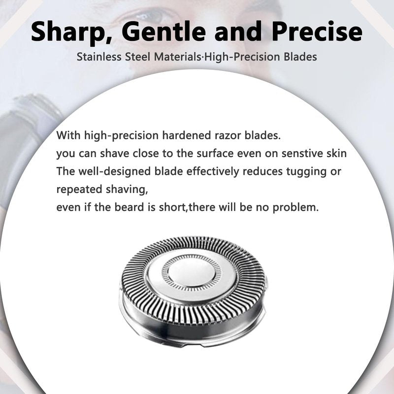 [3 Pack]SH71/52 Replacement Heads Compatible with Philips Norelco Series 7000,New Upgraded SH70/71 Compatibility Double Blades for norelco 7000 Replacement Heads