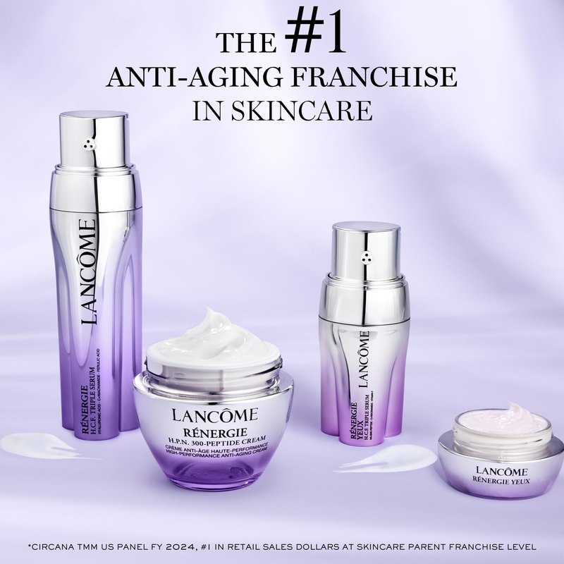 Lancôme Rénergie H.P.N. 300-Peptide Anti-Aging Face Cream with Hyaluronic Acid, Niacinamide & 300 Peptides - Visibly Reduces Wrinkles, Dark Spots & Sagging Skin - Refillable -1.7 Fl. Oz