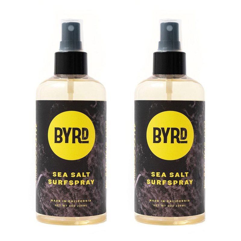 Byrd Sea Salt Surfspray - Texturizing & Volumizing Spray for Men | Salty Coconut Scent, 8 Fl Oz (Pack of 2)